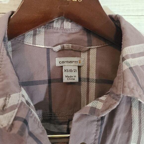 Carhartt women's button down shirt size XS - Picture 2 of 4